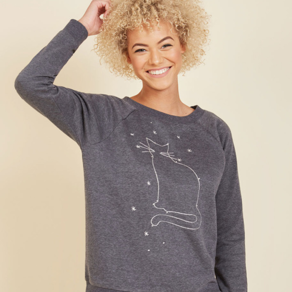 Modcloth Tops - 😻 ModCloth Cosmic Critter Sweatshirt 😻